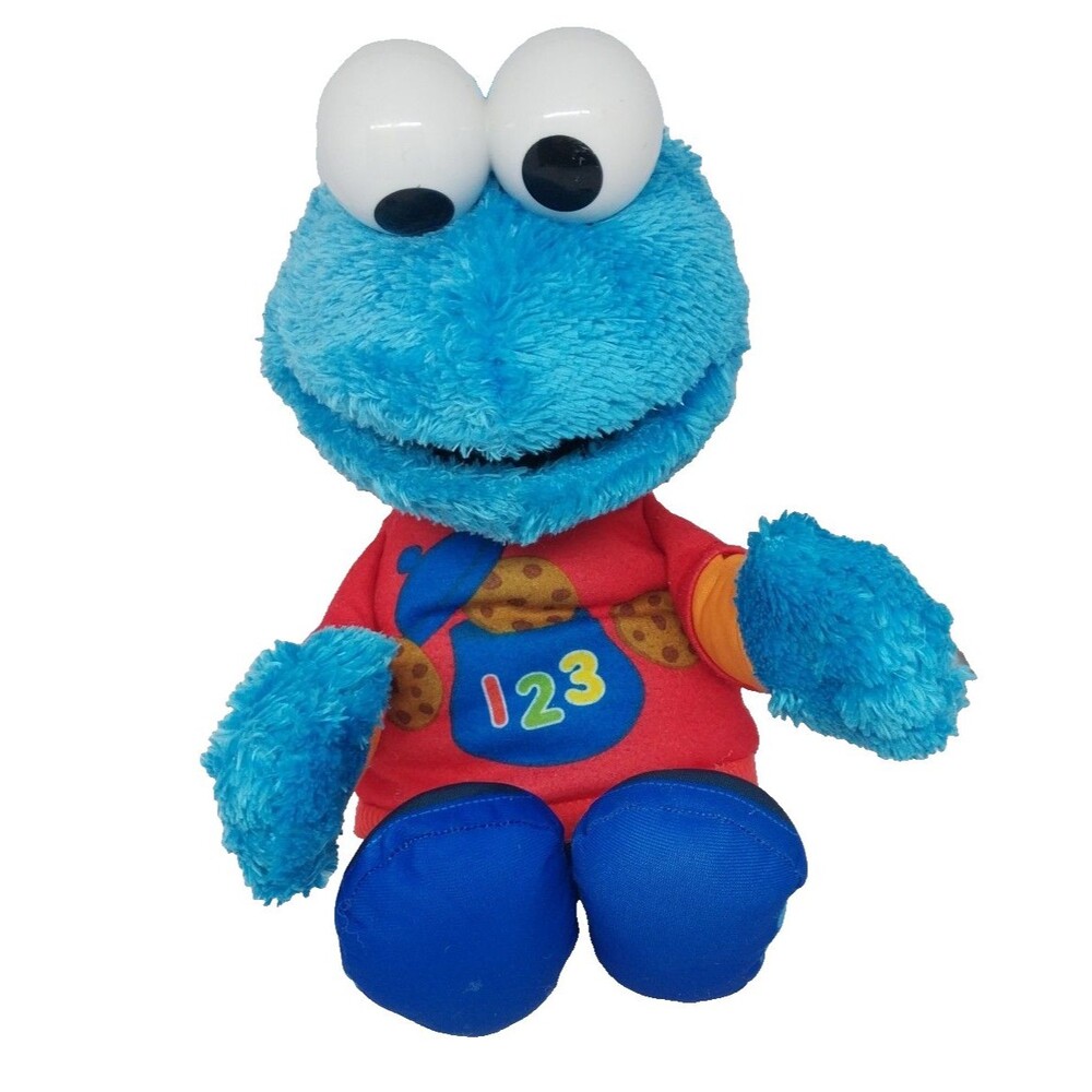 Hasbro Sesame Street Talking 123 Counting Cookie Monster Stuffed Toy Plush Teste